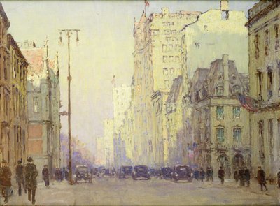 5th Ave, an der 57th Street, um 1918 von Anna Richards Brewster