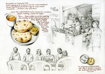 Frühstück auf dem Chumundi-Hügel von Annalisa Morrocco