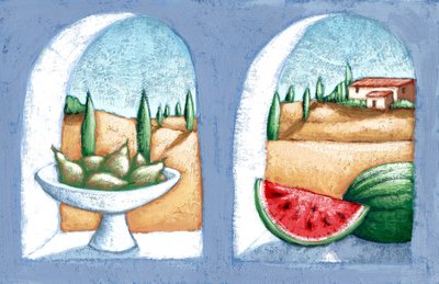 Italienische Landschaft von Annalisa Morrocco