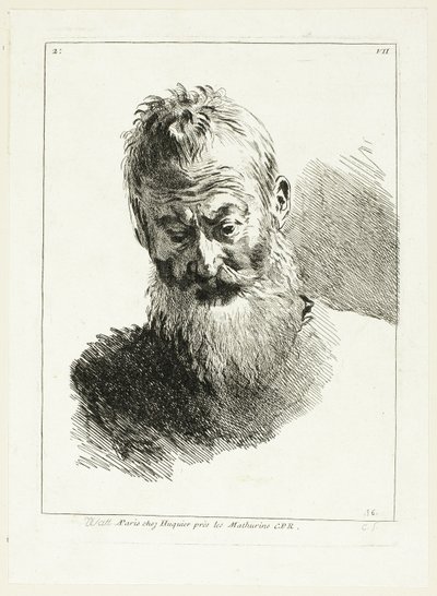 Männerkopf von Anne Claude Philippe Caylus