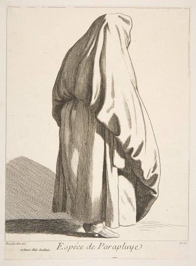 Eine Art Regenschirm von Anne Claude Philippe de Caylus