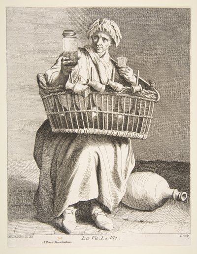 Branntweinverkäufer, 1737 von Anne Claude Philippe de Caylus