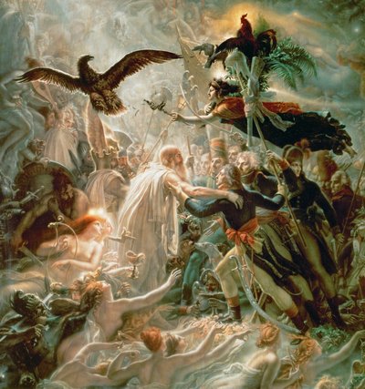 Der Sieg führt die Schatten französischer Helden von Anne Louis Girodet de Roucy-Trioson