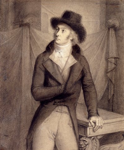 Porträt eines Mannes, angeblich Pierre-Paul Roger-Collard von Anne Louis Girodet de Roucy Trioson