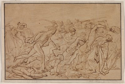 Studie für den Aufstand von Kairo von Anne Louis Girodet de Roucy Trioson