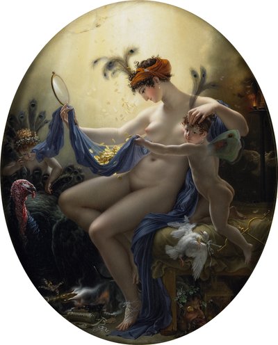 Danaë, Tochter des Acrisius. Porträt von Mlle. Lange als Danaë von Anne Louis Girodet de Roussy Trioson