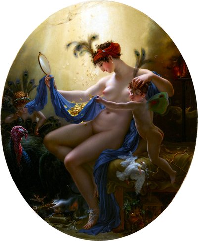 Danaë, Tochter des Acrisius. Porträt von Mlle. Lange als Danaë von Anne Louis Girodet de Roussy Trioson