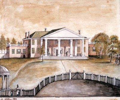 Haus von Präsident James Madison in Montpelier, Virginia von Anne Marguerite Hyde de Neuville