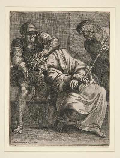 Christus mit der Dornenkrone von Annibale Carracci