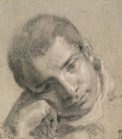 Kopf eines Jugendlichen von Annibale Carracci
