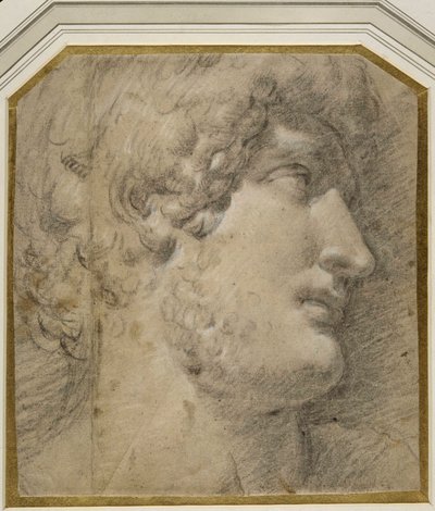Kopf des Kaisers Gallienus (oder Hadrian), nach der Antike von Annibale Carracci