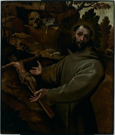 Der heilige Franz von Assisi von Annibale Carracci