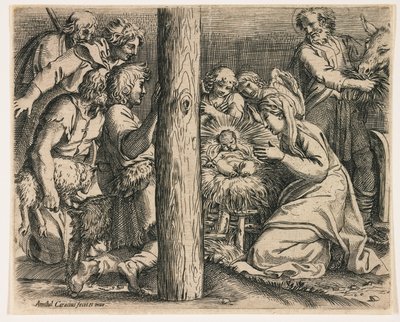 Die Anbetung der Hirten von Annibale Carracci