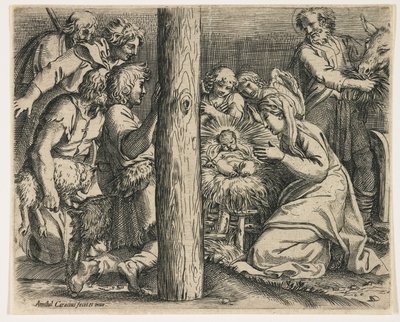 Die Anbetung der Hirten, ca. 1606 von Annibale Carracci