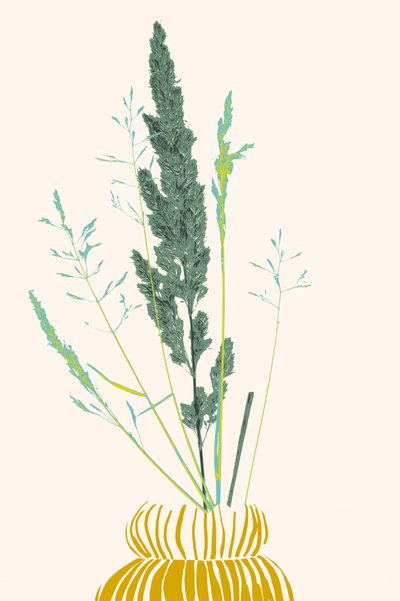 Botanische Vase Stillleben von Annick