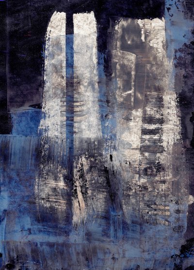 Tiefblaue Abstraktion von Annick