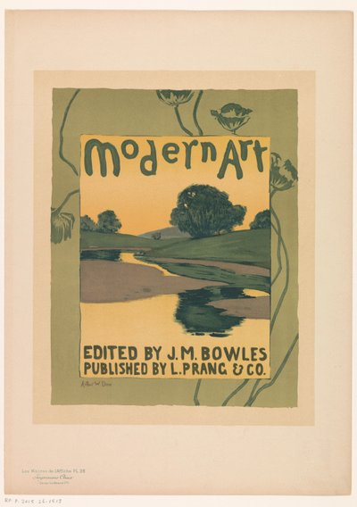 Anzeige für die Zeitschrift Modern Art (Serie: Les Maîtres de l