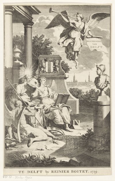 Allegorie auf Delft von Anonymous