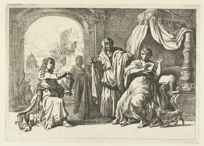 Artemisia erhält die Urne mit der Asche ihres verstorbenen Ehemanns Mausolus von Anonymous
