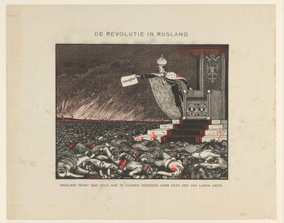 Blutige Unterdrückung durch Zar Nikolaus II. der Revolution von 1905 von Anonymous