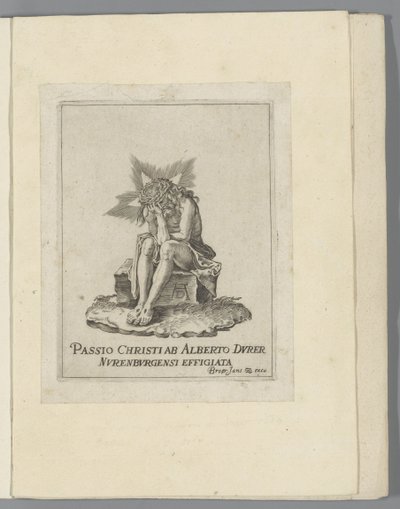 Christus auf dem kalten Stein von Anonymous
