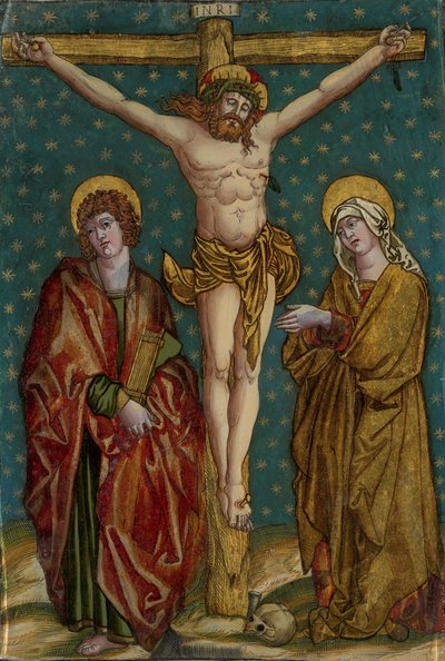 Kreuzigung Christi, mit der Jungfrau und St. Johannes von Anonymous