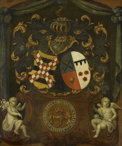 Die Allianz-Wappen von Jacob Ploos van Amstel und Margareta Tol, 1683 von Anonymous