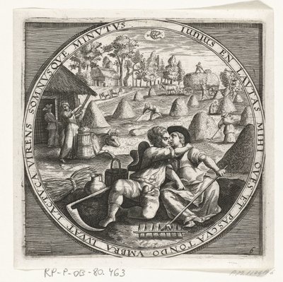 Der Monat Juni, Heumachen, ca. 1600 von Anonymous