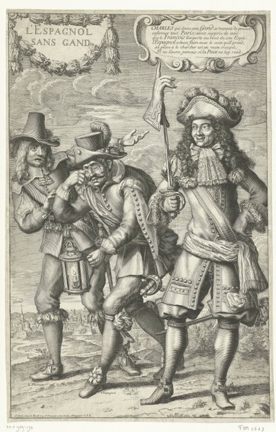 Französische Karikatur über den Verlust von Gent, 1678 von Anonymous