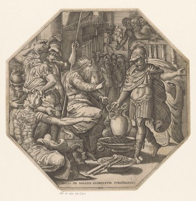 Furius Camillus vor einem König von Anonymous