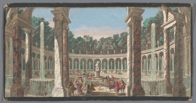 Ansicht der Kolonnade im Garten von Versailles von Anonymous
