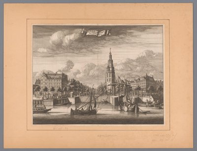 Ansicht des Montelbaansturms in Amsterdam von Anonymous