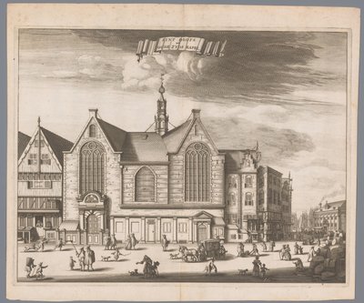 Ansicht der Sint-Olofskapelle (Oudezijds Kapel) in Amsterdam von Anonymous