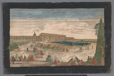 Blick auf den Garten von Versailles und das Schloss von Versailles von Anonymous