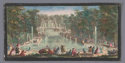 Ansicht der Kaskaden des Gartens des Château de Saint-Cloud von Anonymous