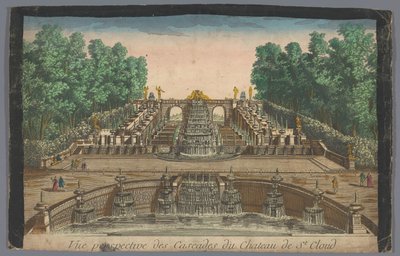 Ansicht der Kaskaden des Gartens des Château de Saint-Cloud von Anonymous