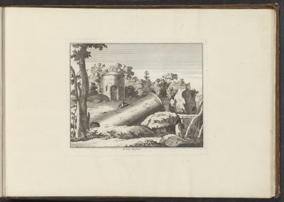 Blick auf die Ruine von M. Curty (Paläste und Monumente in Venedig, Livorno, Neapel und Rom) von Anonymous