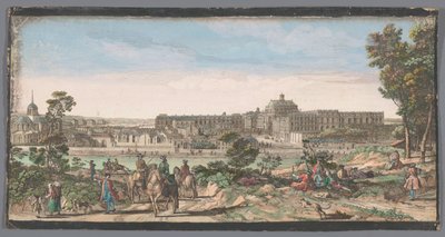 Ansicht der Stadt und des Palastes von Versailles von Anonymous