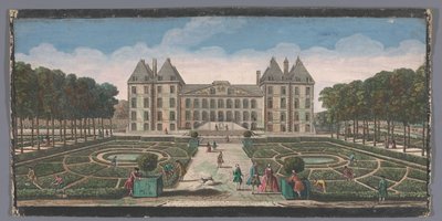Ansicht des Gartens und des Château de Saint-Maur von Anonymous