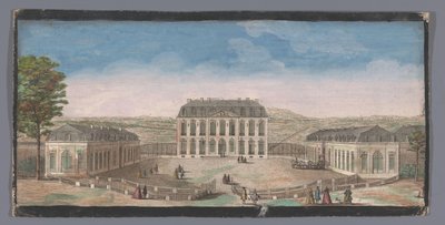 Ansicht der Vorderseite des Château de Belle-Vue in Meudon von Anonymous