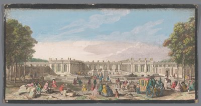 Blick auf die Vorderseite des Grand Trianon im Garten von Versailles von Anonymous