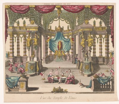 Ansicht des Innenraums des Tempels der Venus von Anonymous