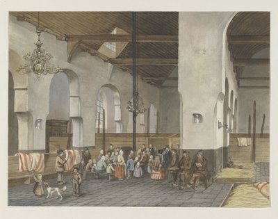 Aufnahme der Veenendalers in der Geertekerk in Utrecht, 1855 von Anonymous