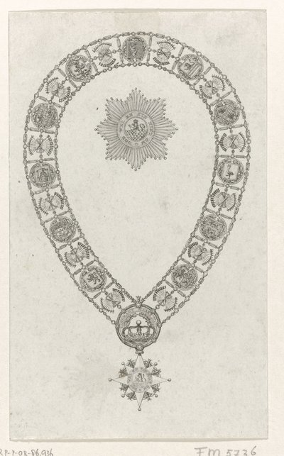 Ordenskette mit dem Großkreuz des Königlichen Ordens von Holland, 1807 von Anonymous