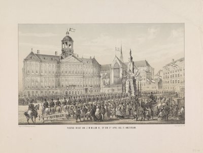 Feierlicher Einzug von S.M. Wilhelm III. am 9. April 1861 in Amsterdam von Anonymous