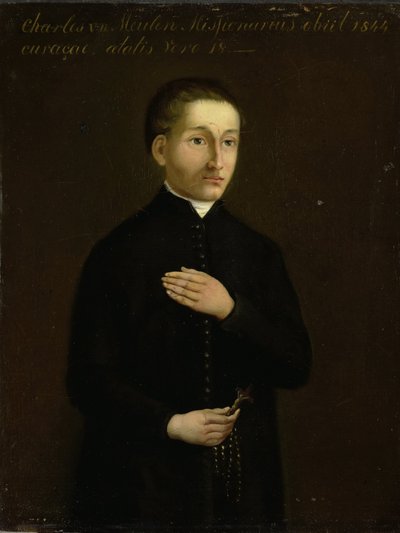 Porträt von Charles van der Meulen, Missionar auf Curaçao von Anonymous