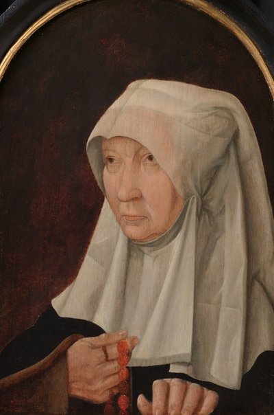 Porträt von Jacomina Claesdr van Ruyven (gestorben 1509), Ehefrau von Arent Franckensz van der Meer von Anonymous