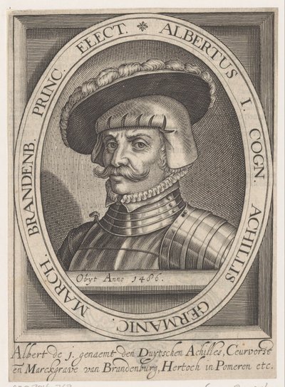 Porträt von Albrecht III. Achilles, Kurfürst von Brandenburg von Anonymous