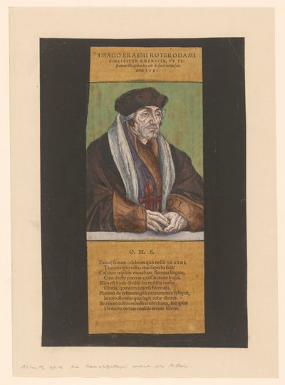 Porträt von Desiderius Erasmus von Anonymous