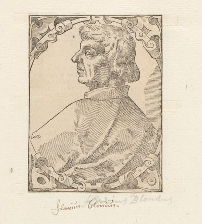 Porträt von Flavio Biondo von Anonymous